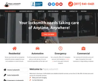 Papalocksmith.com(Flat Rate Locksmith) Screenshot