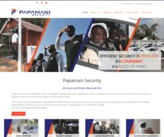 Papamanisecurity.co.za(WordPress) Screenshot