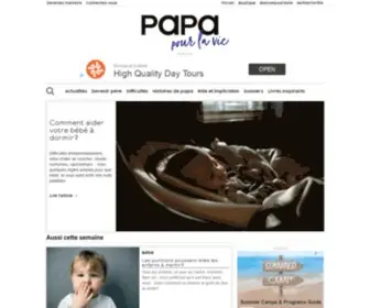 Papapourlavie.com(La référence sur les enfants et la famille) Screenshot