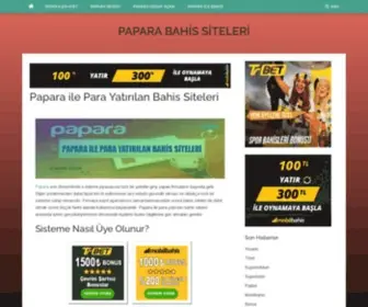 Paparabahissiteleri.com(Papara ile Para Yatırılan Bahis Siteleri) Screenshot