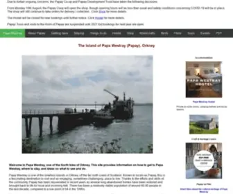 Papawestray.co.uk(The island of Papa Westray (Papay)) Screenshot