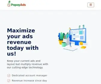 Papayads.net(Maximize ads revenue) Screenshot