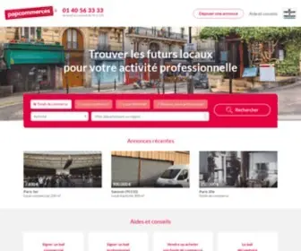 Papcommerces.fr(Location bureau) Screenshot