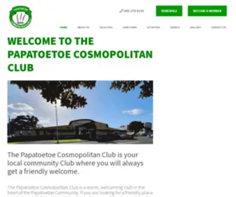 Papcossie.co.nz(Papatoetoe Cosmopolitan Club) Screenshot