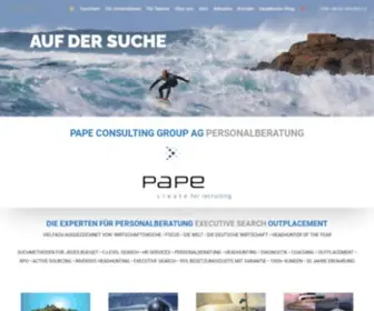 Pape.de(Personalberatung l Headhunting l Executive Search) Screenshot