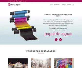 Papeldeaguas.com(Imprenta offset digital) Screenshot