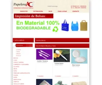 Papeleraac.com.ar(Venta por mayor y menor de articulos de embalaje) Screenshot