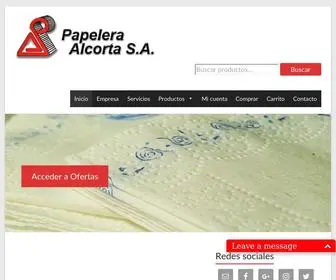 Papeleraalcorta.com(Papelera Alcorta SA) Screenshot