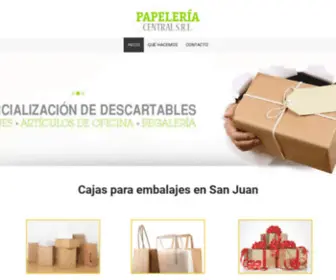 Papeleriacentralsrl.com(Cajas) Screenshot