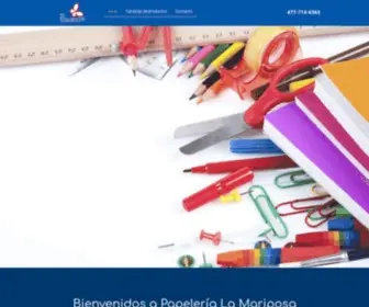 Papelerialamariposa.com(Venta de artículos de papelería) Screenshot