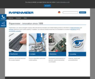 Papenmeier.de(Startseite) Screenshot