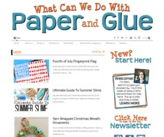 Paper-AND-Glue.com(What Can We Do With Paper And Glue) Screenshot