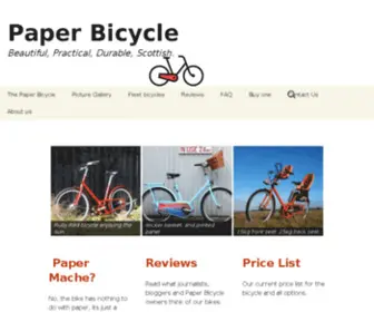 Paper-Bicycle.com(Paper Bicycle) Screenshot