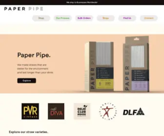 Paper-Pipe.com(Premium, Eco-Friendly, Biodegradable Paper Pipe Manufacturer) Screenshot