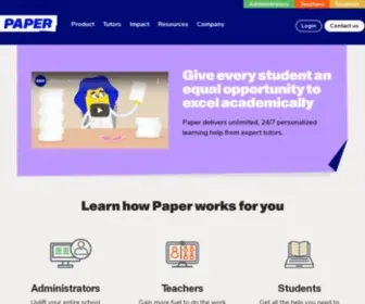 Paper.co(Leading Academic Support Through Unlimited Tutoring) Screenshot