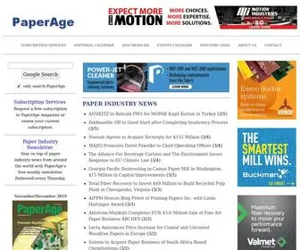 Paperage.com(Pulp and paper industry news) Screenshot