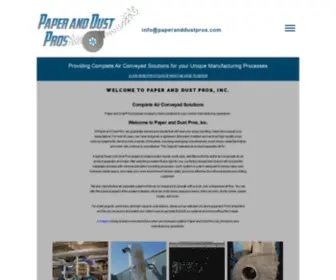 Paperanddustpros.com(Complete Air Conveyed Solutions) Screenshot