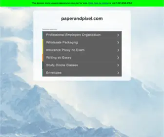 Paperandpixel.com(Paper and Pixel) Screenshot