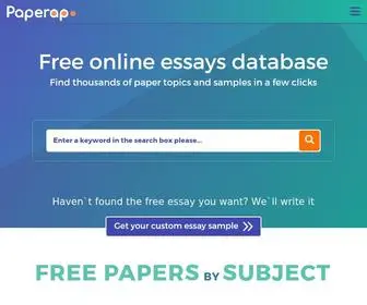 Paperap.com(Popular Essay Topics) Screenshot