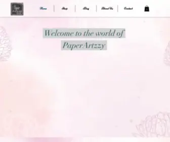 Paperartzzy.com(Home) Screenshot