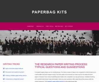 Paperbagkits.com(Research Paper Writing Kit) Screenshot