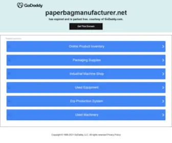 Paperbagmanufacturer.net(Paperbagmanufacturer) Screenshot