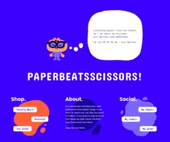 Paperbeatsscissors.com(A good boy) Screenshot