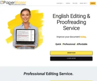 Paperblazer.com(Writing, Proofreading & Editing Service) Screenshot