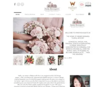 Paperbouquets.co.uk(Paper Bouquets) Screenshot