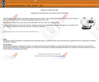 Papercars.net(Designs interactive) Screenshot