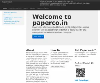 Paperco.in(Secure offline Bitcoin storage solution) Screenshot