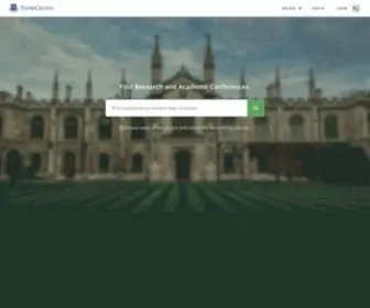 Papercrowd.com(Conference announcements) Screenshot
