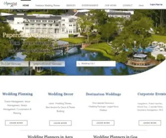 Papercutevents.com(Wedding Planners in Agra) Screenshot