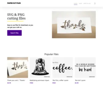 Papercutfiles.com(SVG & PNG Cutting Files) Screenshot