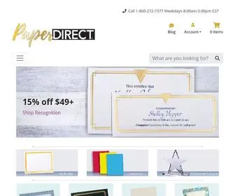 Paperdirect.com(Invitation paper) Screenshot