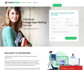 Paperdoers.com(Premium College Paper Writing Service Online) Screenshot