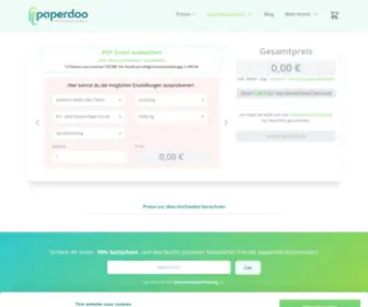 Paperdoo.de(DRUCKEN OHNE DRUCKER) Screenshot