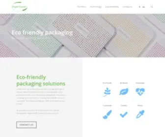Paperfoam.com(Biodegradable packaging PaperFoam®) Screenshot