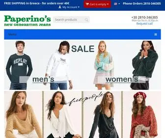 Paperinos.gr(Ανδρικά και γυναικεία ρούχα online shopping) Screenshot