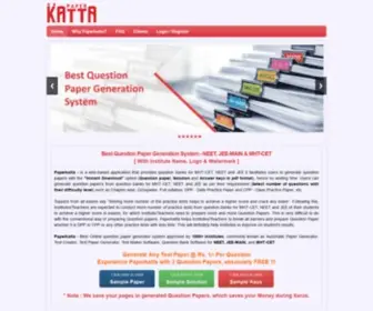 Paperkatta.com(If you are looking for Best online question paper generator) Screenshot