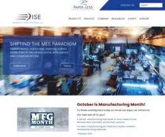 Paperlessllc.com(Find better execution within your manufacturing shop floor. ISE) Screenshot