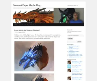 Papermacheblog.com(Gourmet Paper Mache Blog) Screenshot