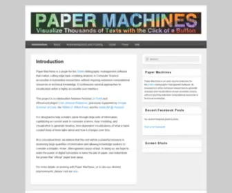 Papermachines.org(Paper Machines) Screenshot