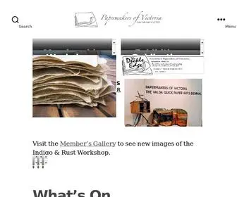 Papermakers.org.au(Papermakers of Victoria) Screenshot