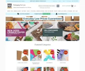Papermart.com(Wholesale Packaging Supplies and Products) Screenshot