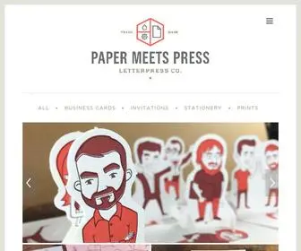 Papermeetspress.com(Custom Letterpress Printing) Screenshot