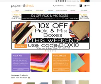 Papermilldirect.co.uk(Papermilldirect Online Craft Store) Screenshot