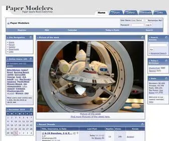 Papermodelers.com(Paper Modelers) Screenshot