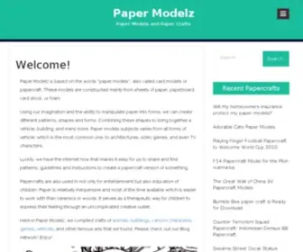 Papermodelz.info(Paper Modelz) Screenshot