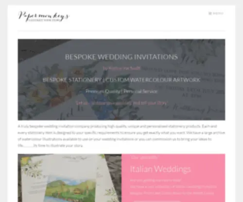 Papermonkeys.co.uk(Wedding Invitations and Wedding Stationery UK) Screenshot